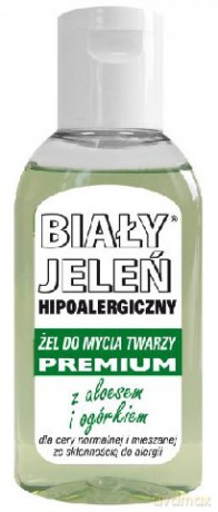 Biały Jeleń Hipoalergiczny Premium MINI Żel do mycia twarzy z aloesem i ogórkiem 50 ml