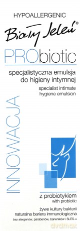 Biały Jeleń Probiotyk Emulsja do higieny intymnej z probiotykiem 265 ml