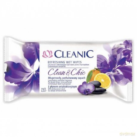 Cleanic Chusteczki odświeżające Clean&Chic 1 op. - 15 szt.