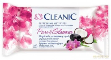 Cleanic Chusteczki odświeżające Pure&Glamour