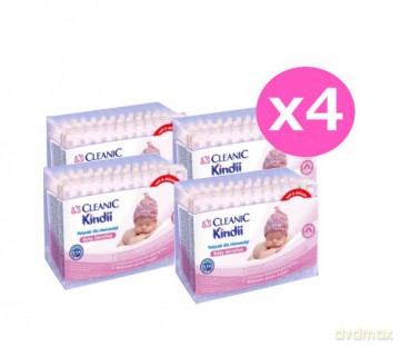 Cleanic Kindii Baby Sensitive Patyczki do uszu 4 op. x 60 szt.