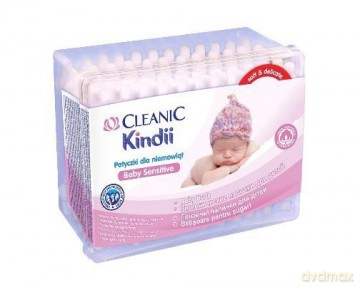 Cleanic Kindii Baby Sensitive Patyczki do uszu 60 szt..
