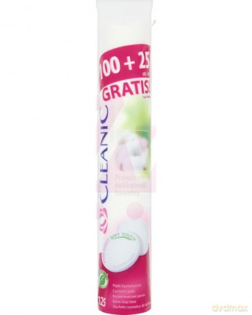 Cleanic Płatki kosmetyczne Pure Effect Okrągłe 5 x 125 szt.