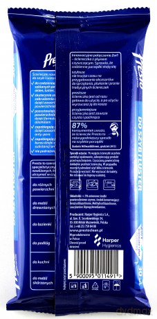 Presto Czyszczące ściereczki do szyb i luster 30 szt.