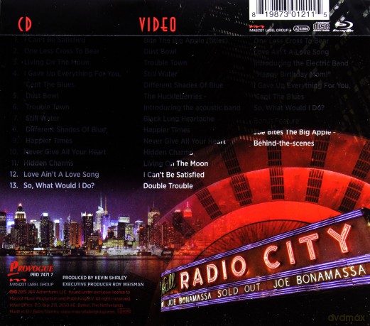 Joe Bonamassa: Live at Radio City Music Hall [CD]+[Blu-Ray]