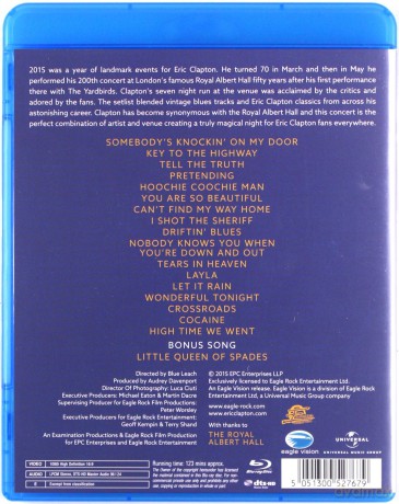 Eric Clapton: Slowhand At 70 - Live At The Royal Albert Hall [Blu-Ray]