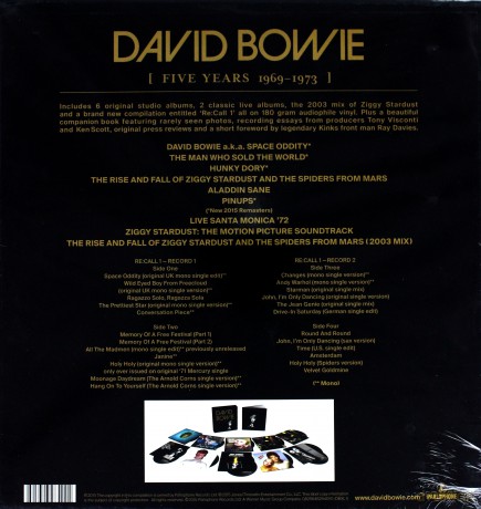 David Bowie: Five Years 1969-1973 [14xWinyl]