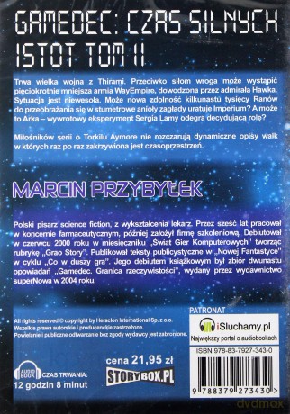 Gadamec: Czas silnych istot tom II - Marcin Przybyłek [AUDIOBOOK] [CD-MP3]