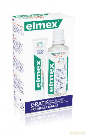 Elmex Zestaw w kasecie Sensitive (płyn do płukania ust 400 ml + pasta do zębów 75 ml)