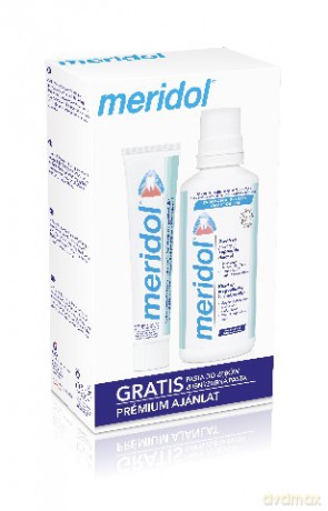 Meridol Płyn do płukania ust + pasta Meridol 400 ml + 75 ml