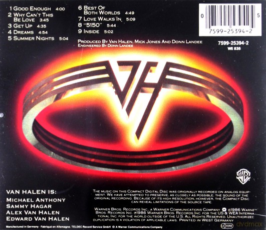 Van Halen: 5150 [CD]