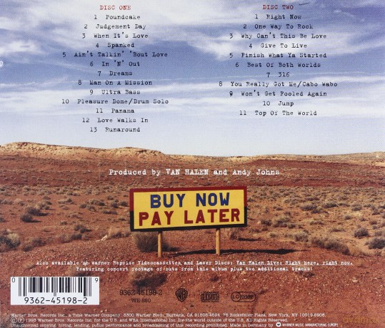 Van Halen: Right Here, Right Now Live [2CD]