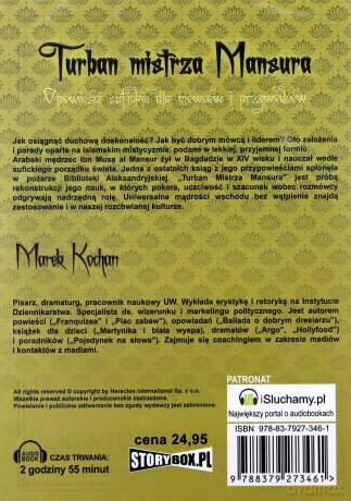 Turban mistrza Mansura - Kochan Marek [AUDIOBOOK] [CD-MP3]  