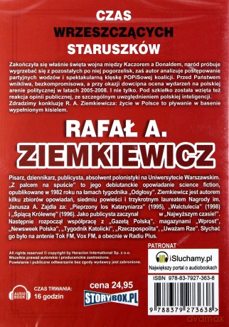 Czas Wrzeszczących Staruszków - Rafał A. Ziemkiewicz  [AUDIOBOOK] [CD-MP3]  