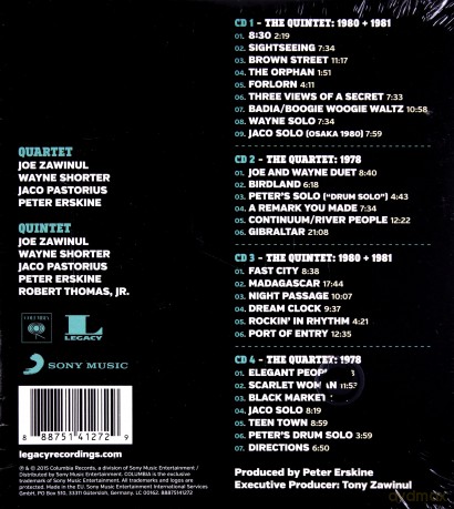 Weather Report: The Legendary Live Tapes [4CD]