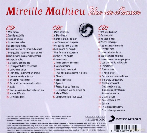 Mireille Mathieu: Une vie d'amour [3CD]