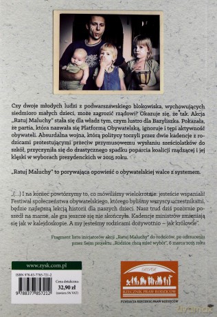Ratuj Maluchy. Rodzicielska rewolucja - Karolina i Tomasz Elbanowscy [KSIĄŻKA]