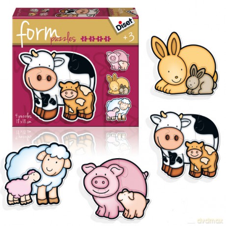 DISET Postać zwierząt z farmy [PUZZLE]