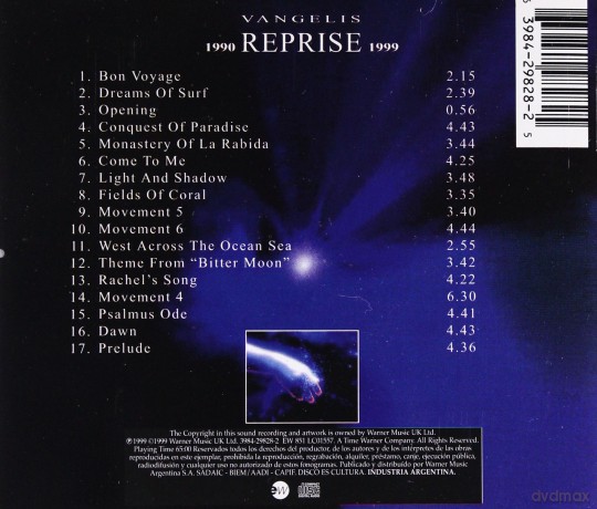 Vangelis: Reprise 1990-1999 [CD]