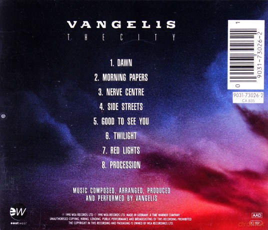 Vangelis: The City [CD]