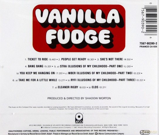 Vanilla Fudge: Vanilla Fudge [CD]