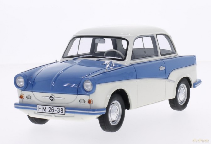 BOS MODELS Trabant P50 1958 (bluewhite) [MODELARSTWO]