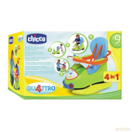 CHICCO Jeździdło 4 w 1 zielone