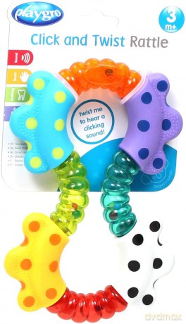PLAYGRO Zawirowana grzechotka