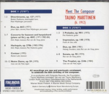 Various: Marttinen: Divertimento,3 Prelu [2CD]