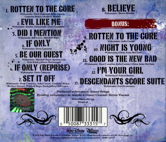 Następcy (PL) soundtrack (Disney) [CD]