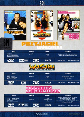Kolekcja Jean Reno: Mężczyzna moich marzeń / Przyjaciel gangstera / Wasabi [3DVD]
