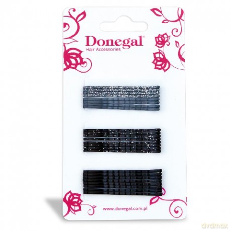 Donegal Wsuwka wąska czarna i szara 24 szt.
