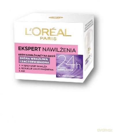 Loreal Ekspert Nawilżenia 24h Krem nawilżający na dzień do cery wrażliwej 50 ml