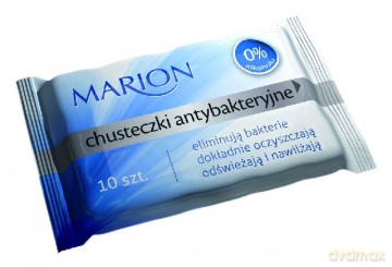 Marion Chusteczki antybakteryjne - 10 szt.