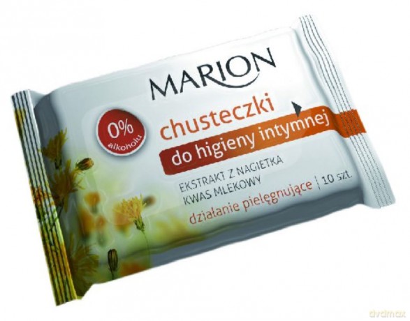 Marion Chusteczki do higieny intymnej z Nagietkiem - 10 szt.