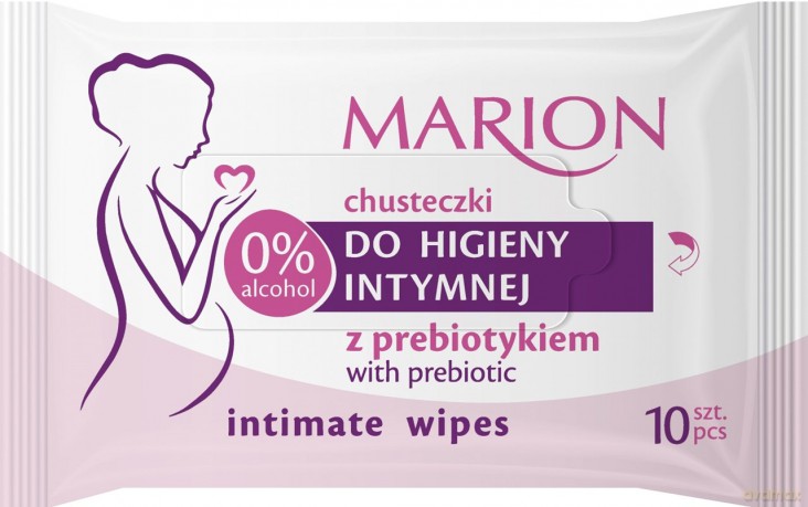 Marion Chusteczki do higieny intymnej z prebiotykiem - 10 szt.