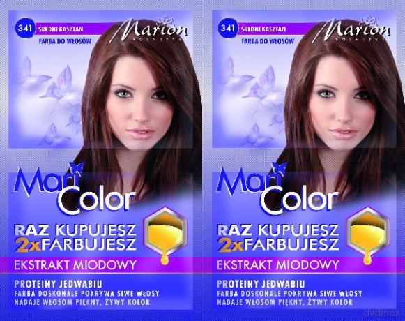 Marion Farba do włosów Mari Color nr 341 średni kasztan
