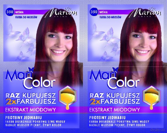 Marion Farba do włosów Mari Color nr 350 wiśnia