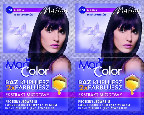 Marion Farba do włosów Mari Color nr 373 bakłażan