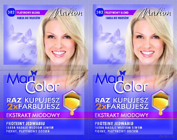 Marion Farba do włosów Mari Color nr 382 platynowy blond