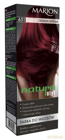 Marion Farba do włosów Natura Styl nr 651 ciemna wiśnia