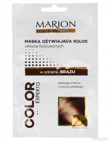 Marion Mari Color Maska odżywiająca do włosów w odcieniu brąz 2x20 ml