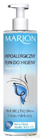 Marion Płyn do higieny intymnej Hypoalergiczny z ekstraktem z hibiskusa i kwasem mlekowym 300 ml