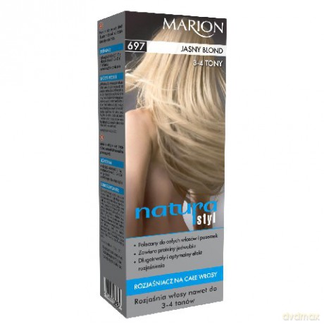 Marion Rozjaśniacz do włosów Natura Styl nr 697 3 - 4 tony jasny blond