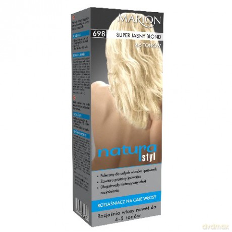 Marion Rozjaśniacz do włosów Natura Styl nr 698 4 - 5 tonów super jasny blond