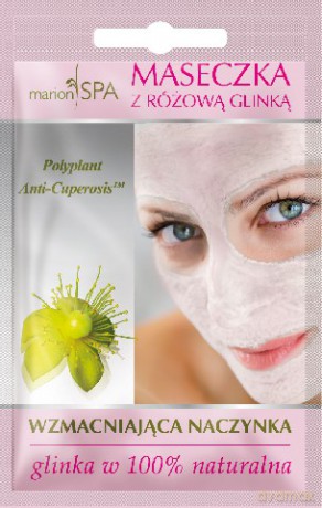 Marion Spa Maseczka Wzmacniająca naczyńka z Różową Glinką 6,5 g