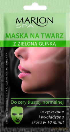 Marion Spa Maska na twarz z Zieloną Glinką 15 ml