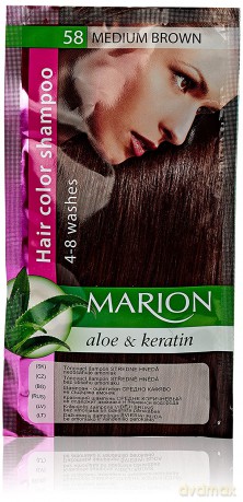 Marion Szampon koloryzujący 4 - 8 myć nr 58 średni brąz