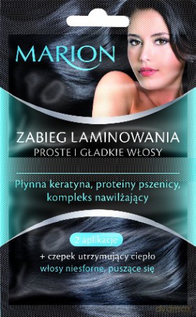 Marion Zabieg laminowania do włosów niesfornych 10 ml x 2