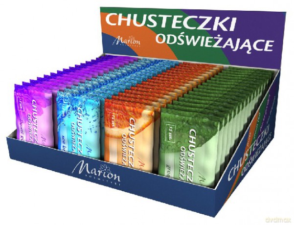 Marion Zestaw Chusteczki odświeżające 4 rodz. x 10 op.